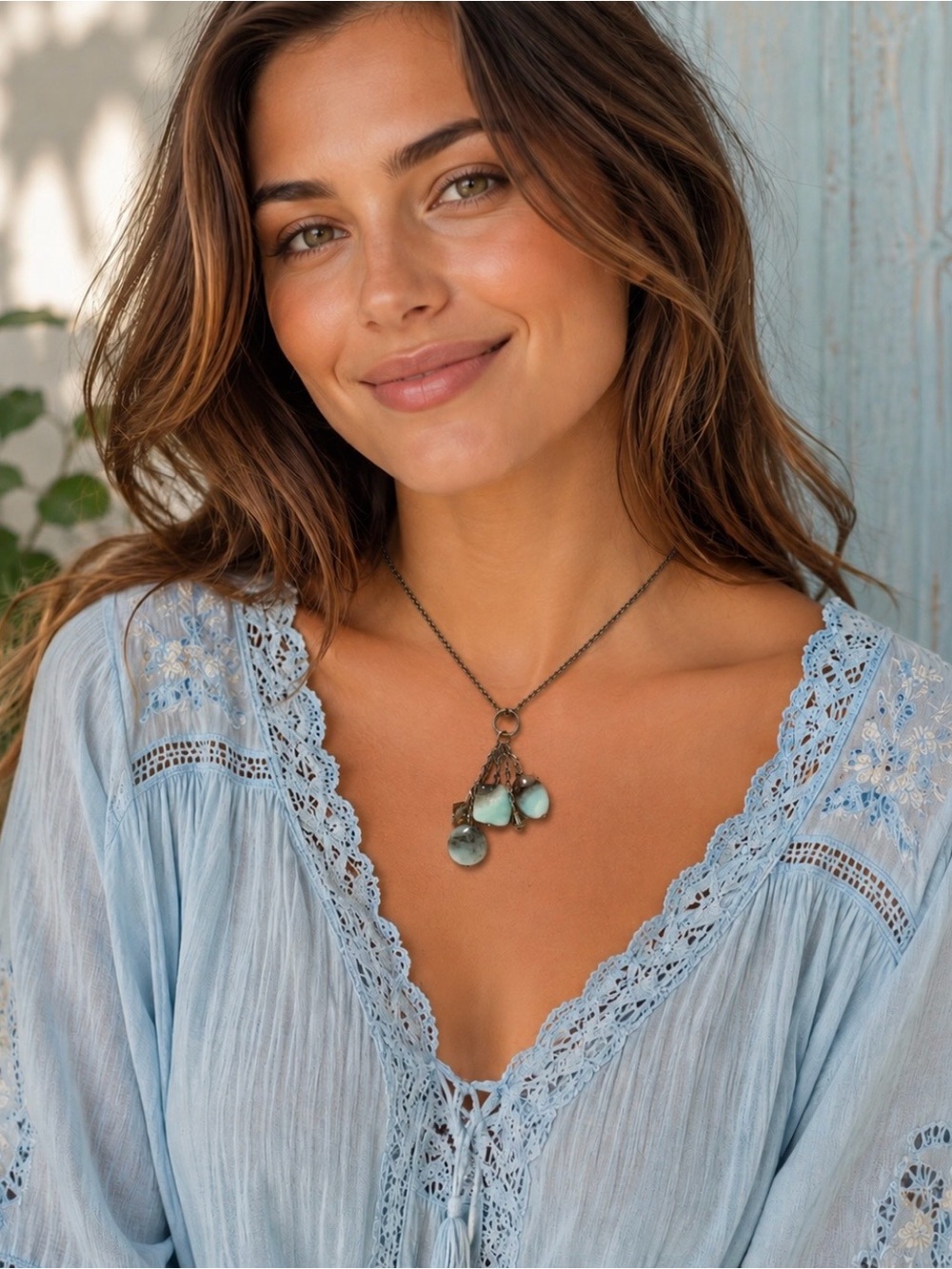 Opal gems necklace